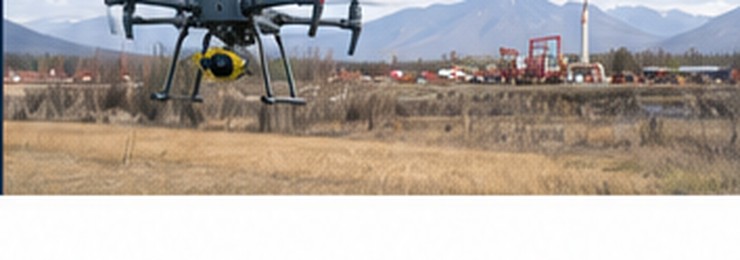 Drone supporting an aerial mapping project